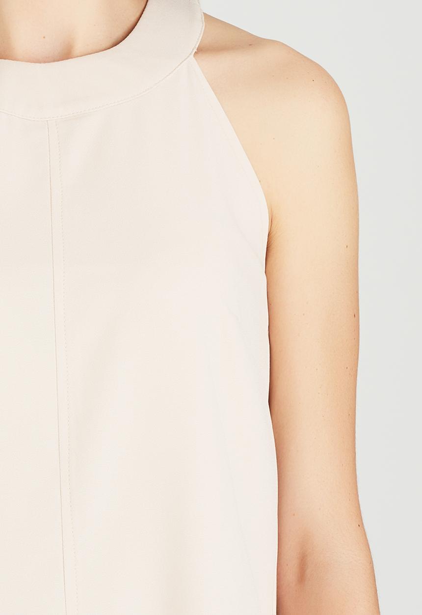 edit - Woven Halterneck Top Stone