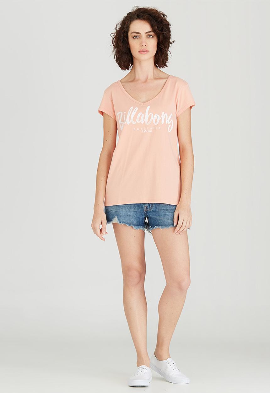 Billabong  - Sea Legend V-scoop Tee Coral