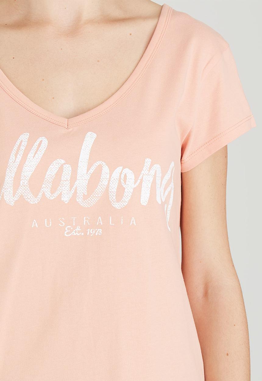 Billabong  - Sea Legend V-scoop Tee Coral