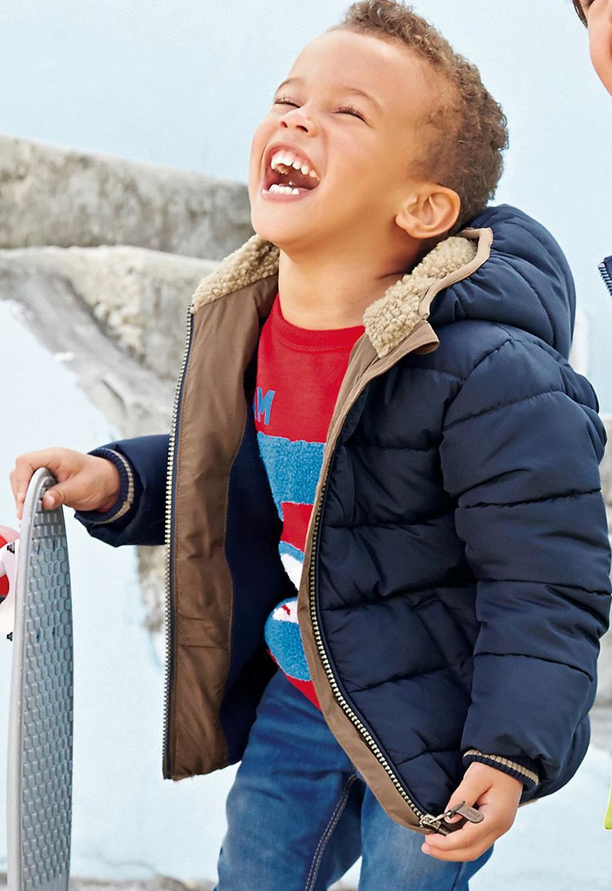 Next - Padded Jacket With hood Navy