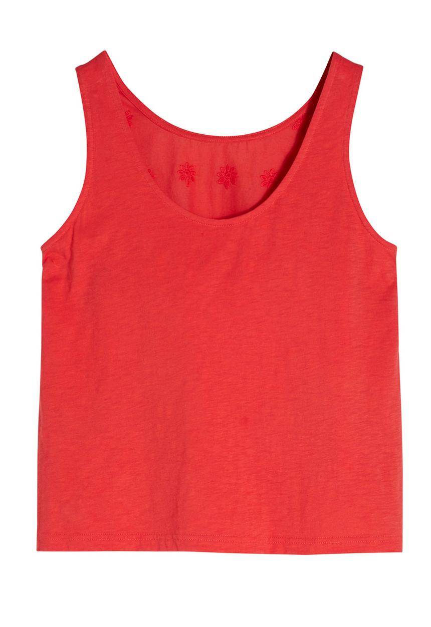Next - Scallop-hem Cami Red
