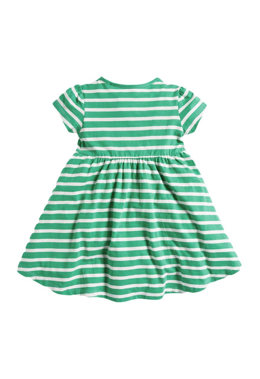 Next - Striped Tunic Dress Mid Green