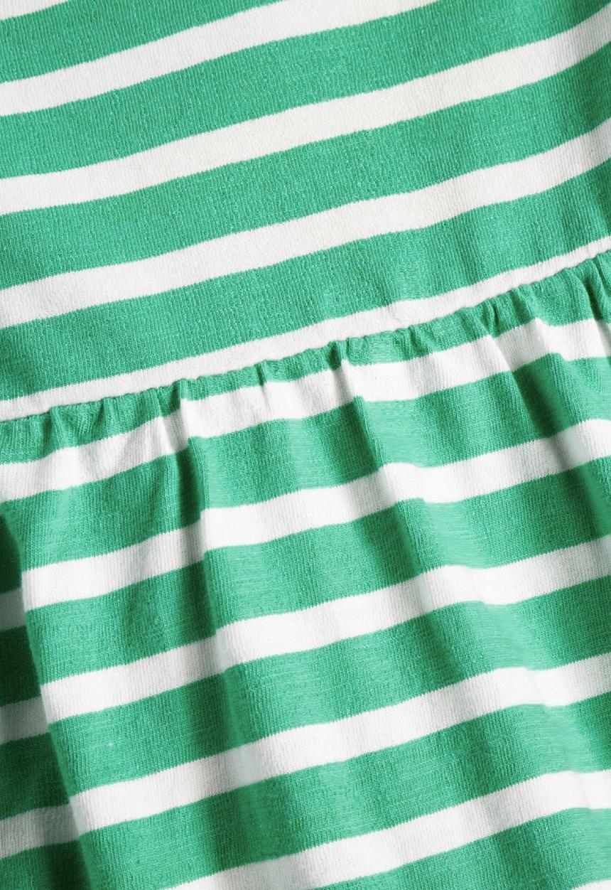 Next - Striped Tunic Dress Mid Green