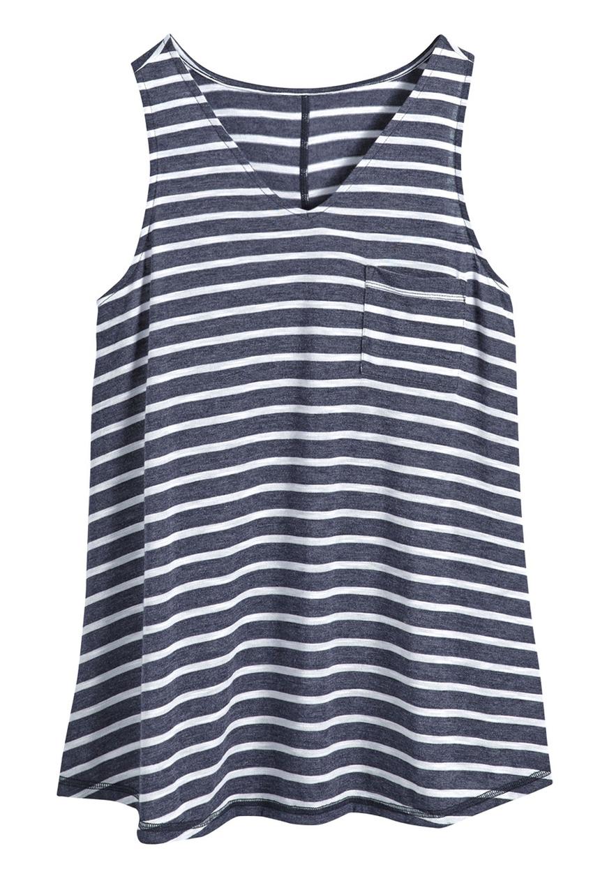 Next - Pocket Vest Blue/White Blue and White