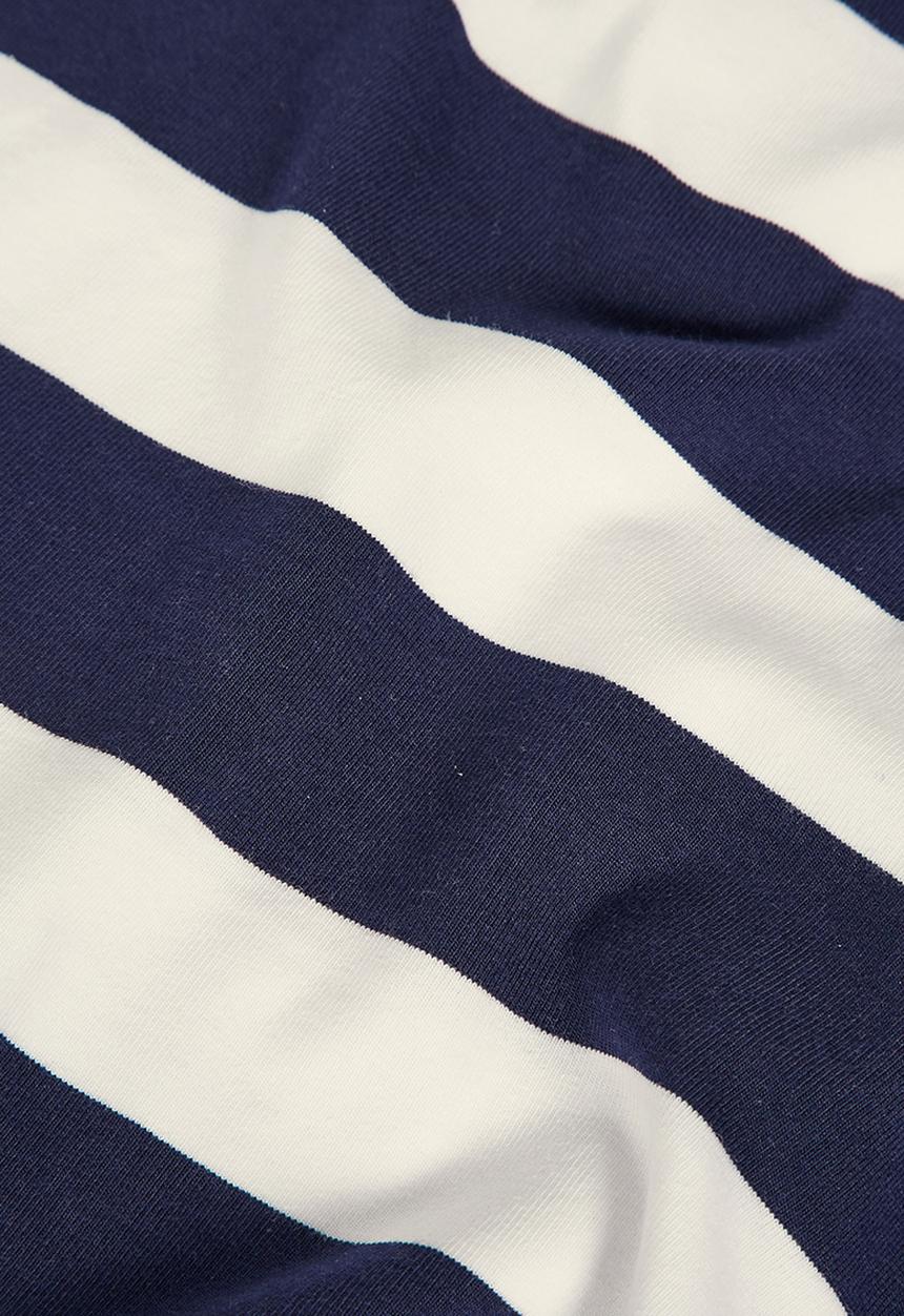 Next - Navy stripe skater dress Blue and White