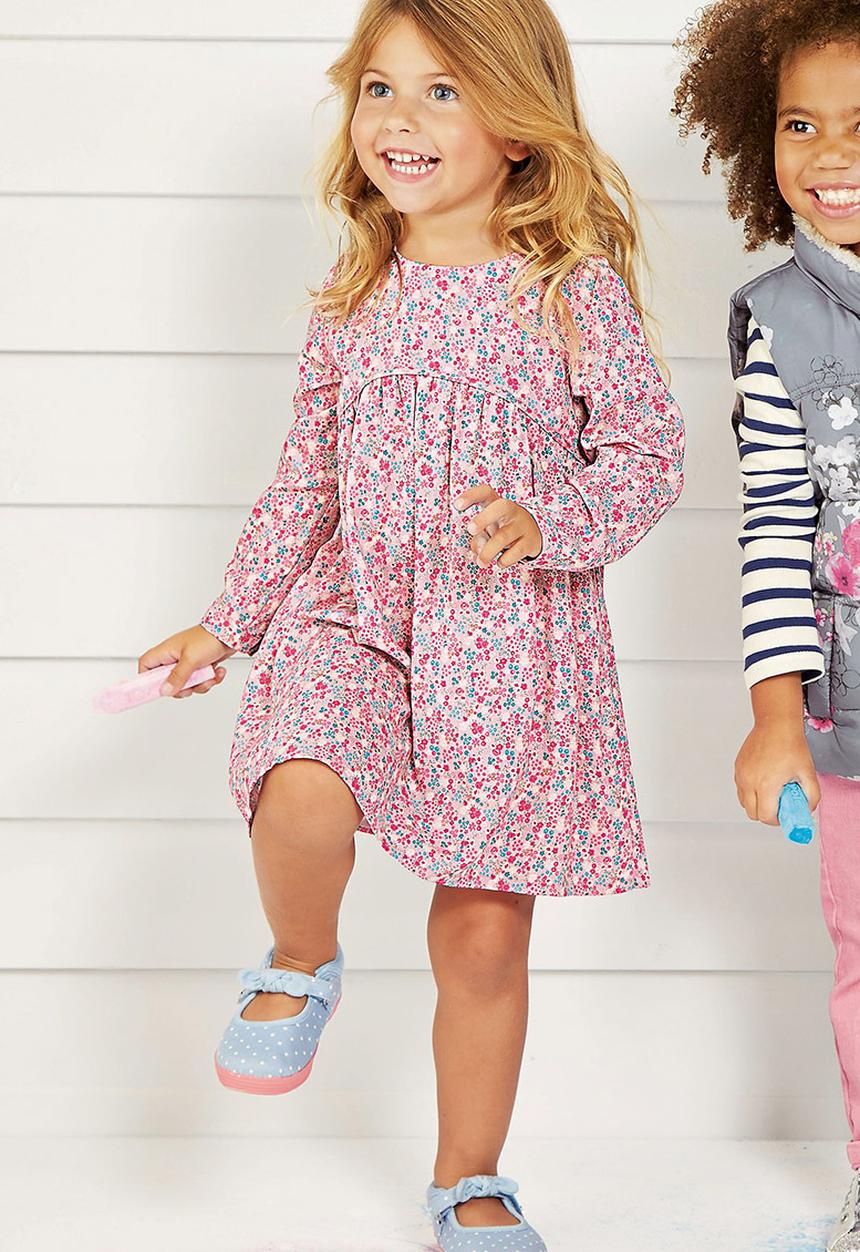 Next - Pink ditsy dress Mid Pink