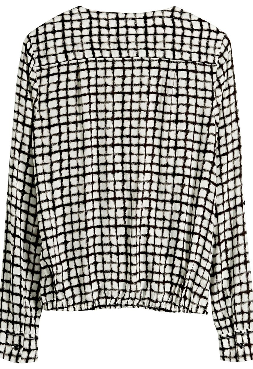 Next - Monochrome Wrap Shirt Black/White Black and White