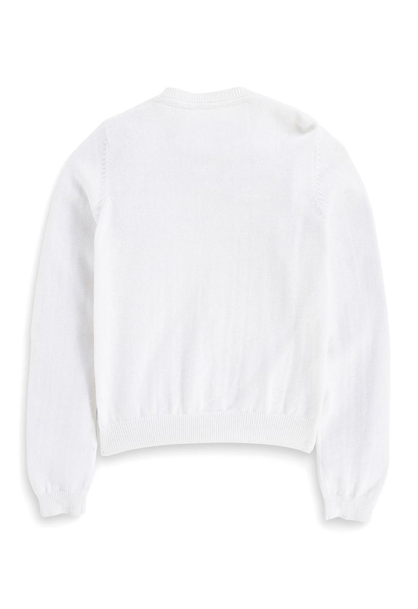Next - Daisy Crochet Cardigan White
