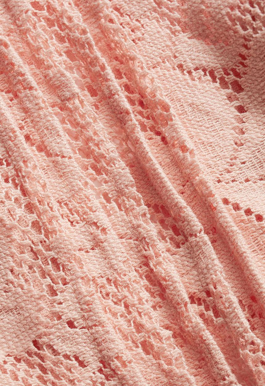 Next - Lace pintuck blouse Mid Pink