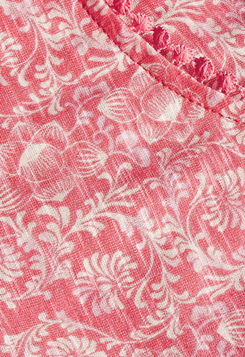 Next - Bubble-hem T-shirt Coral