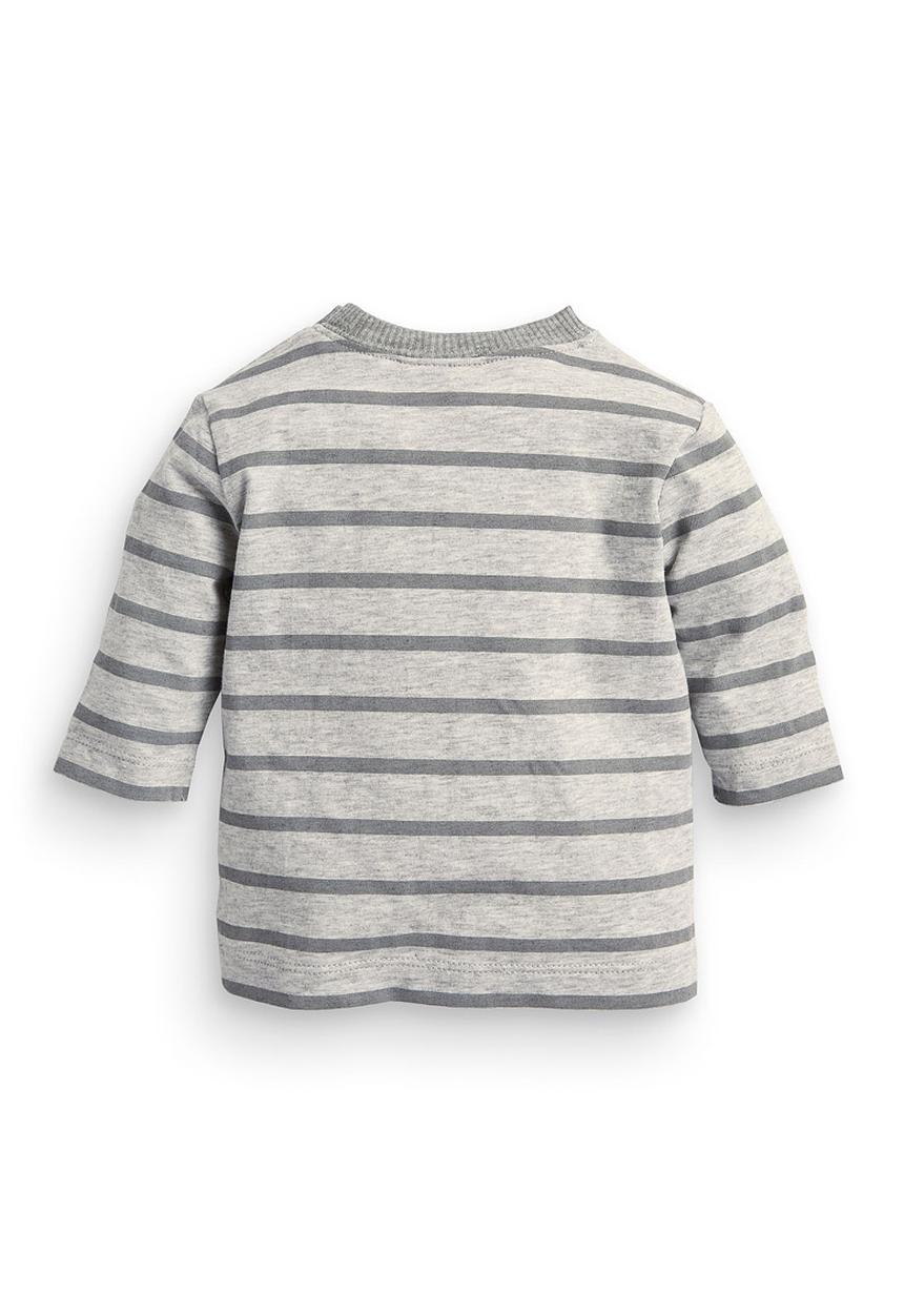Next - Stripe T-shirt Pale Grey Pale Grey