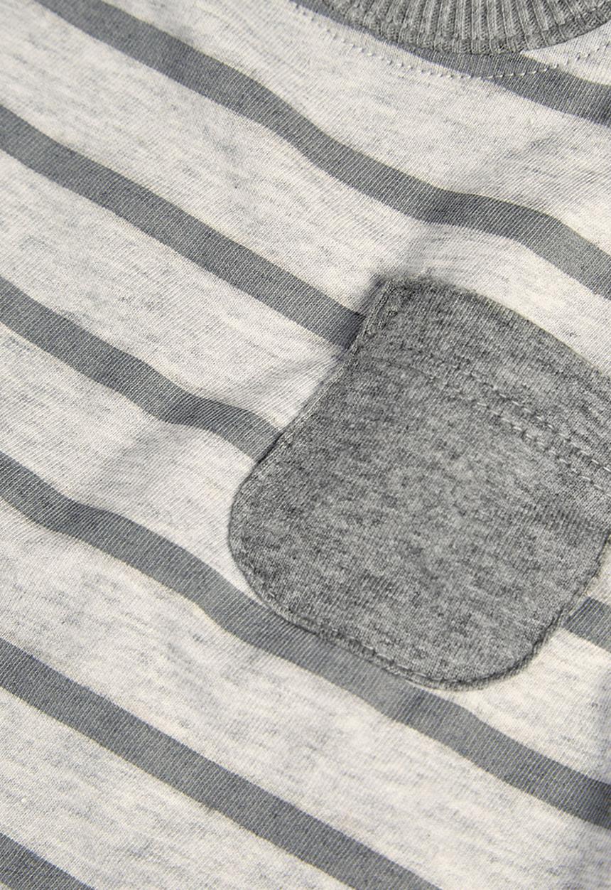 Next - Stripe T-shirt Pale Grey Pale Grey