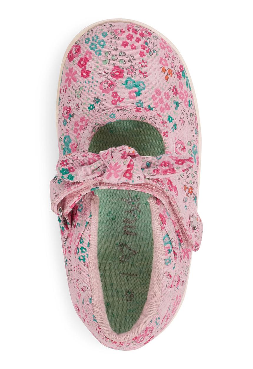 Next - Floral Pumps Mid Pink Mid Pink