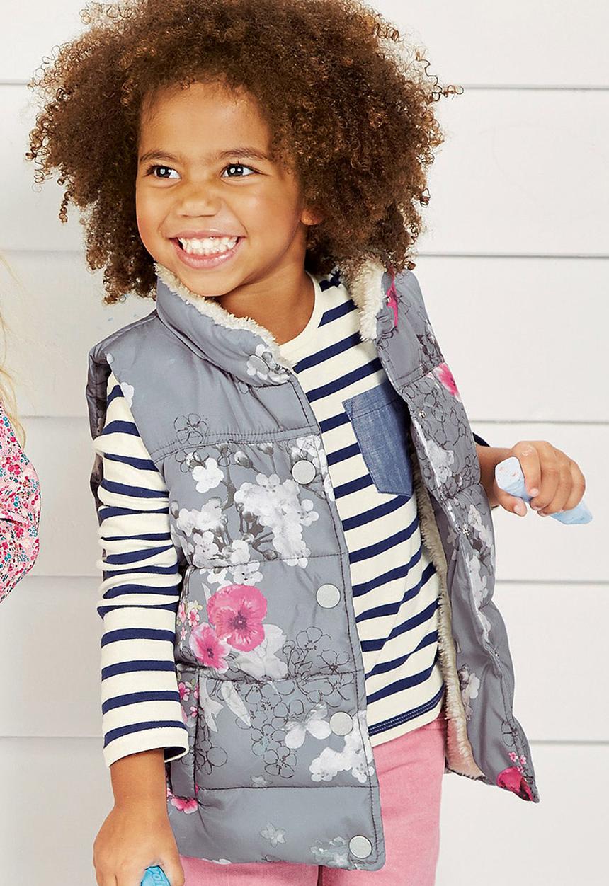 Next - Floral Gilet Grey