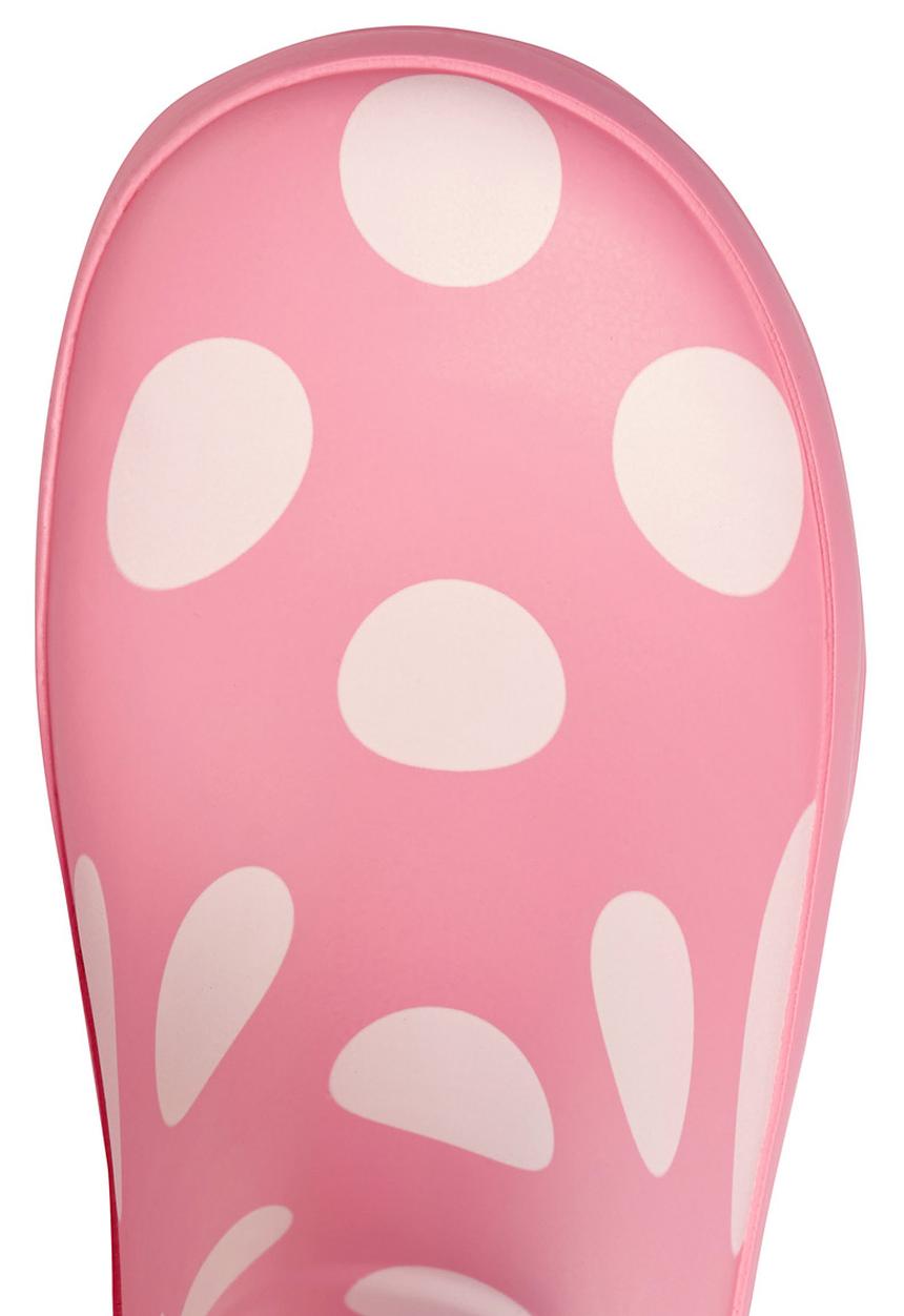 Next - Wellies with Dots Pink  Blue and White