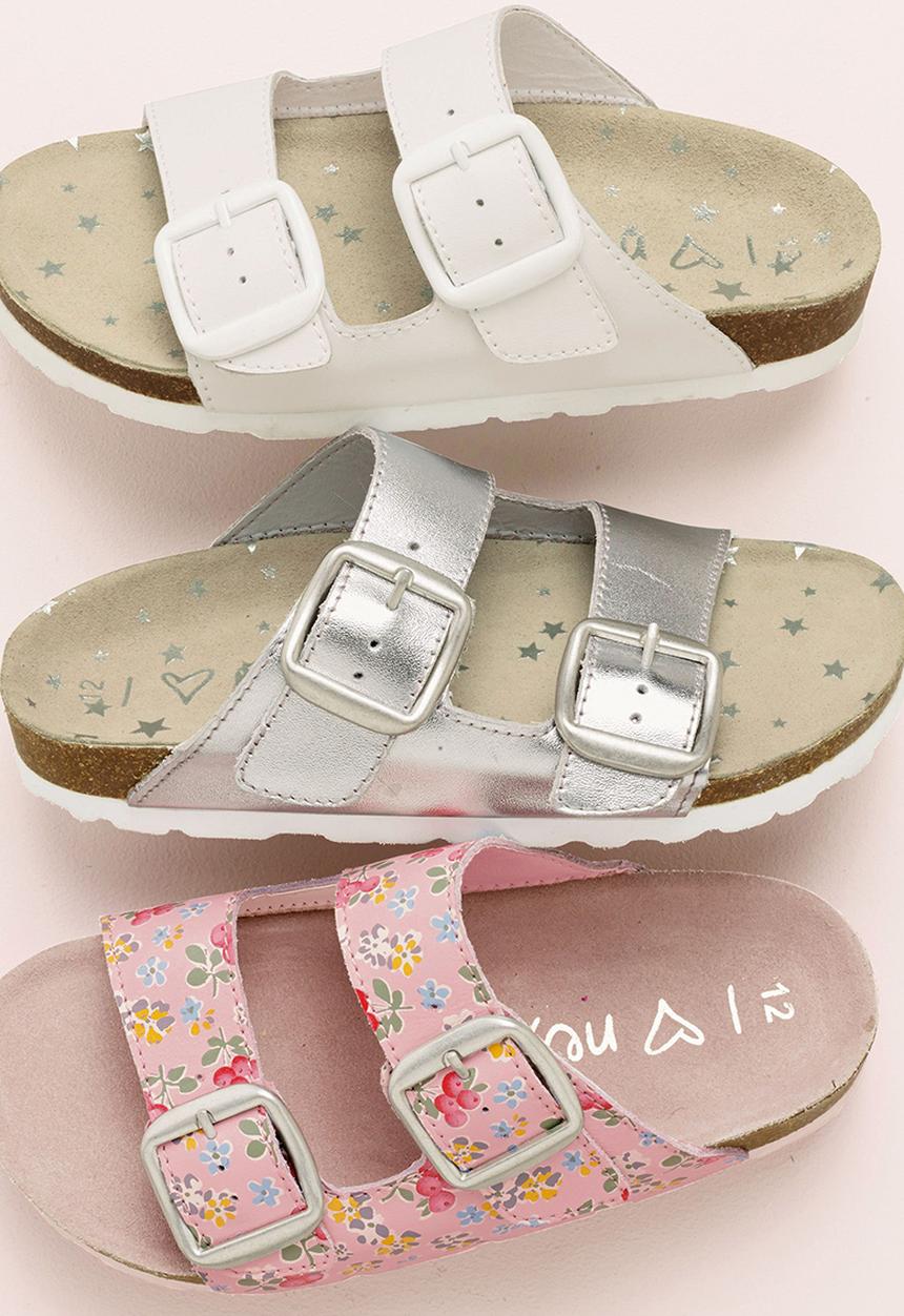 Next - Corkbed Sandals Silver