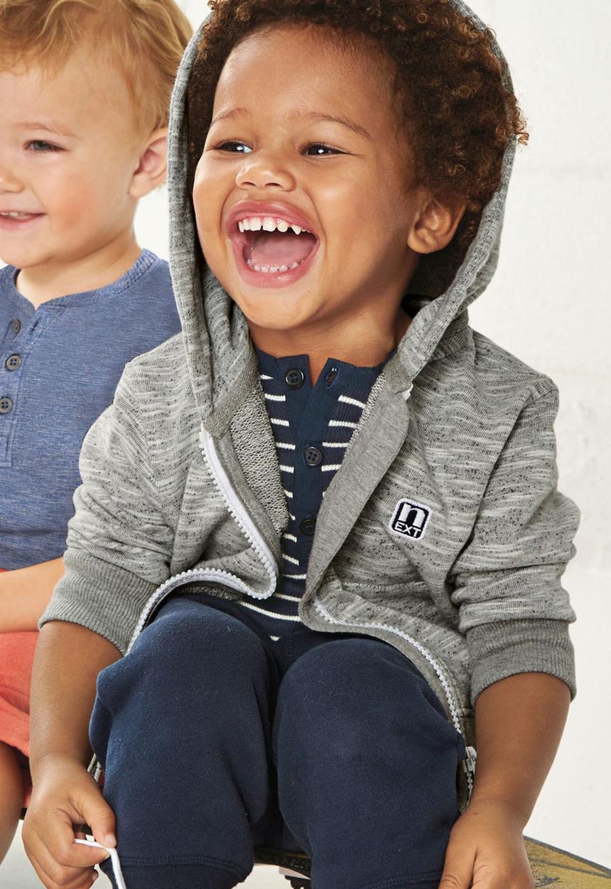 Next - Zipped Hoodie Grey