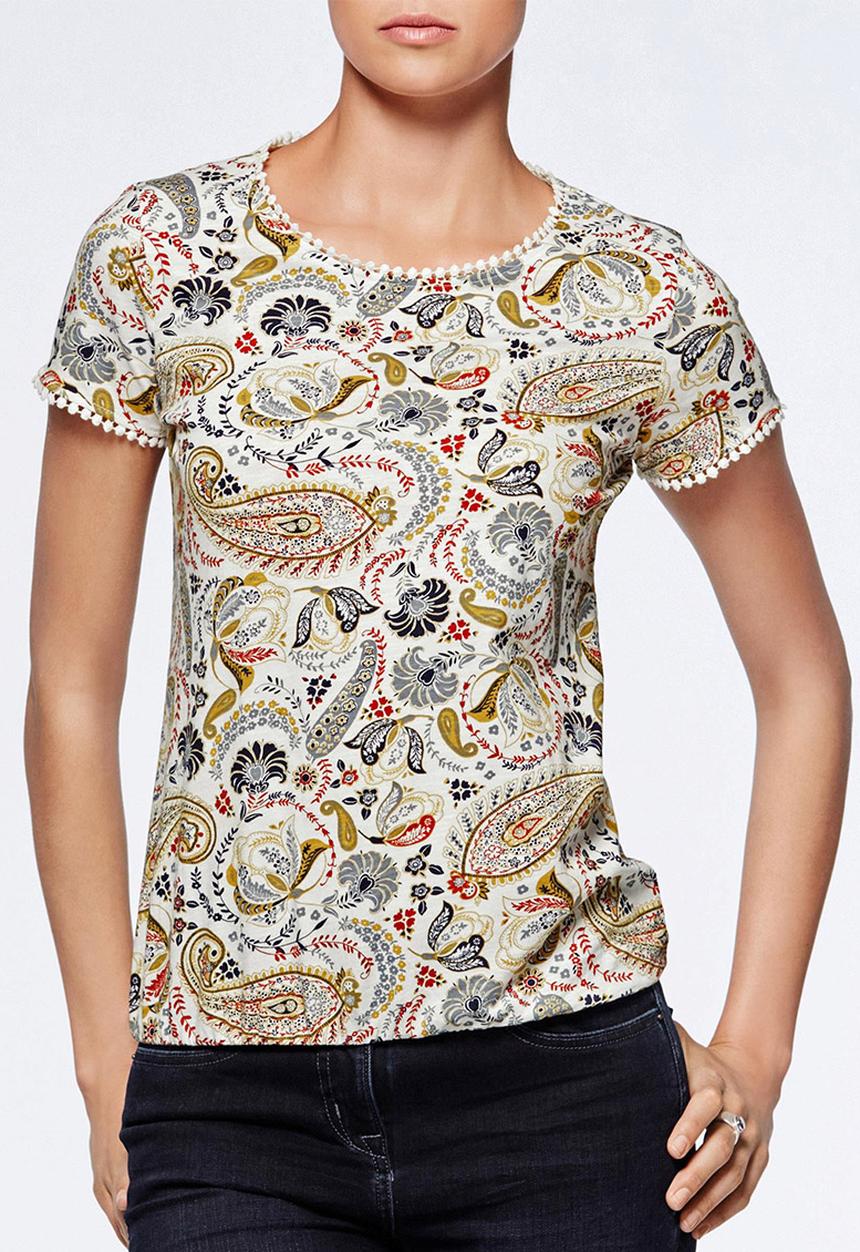 Next - Bubble Hem Top White