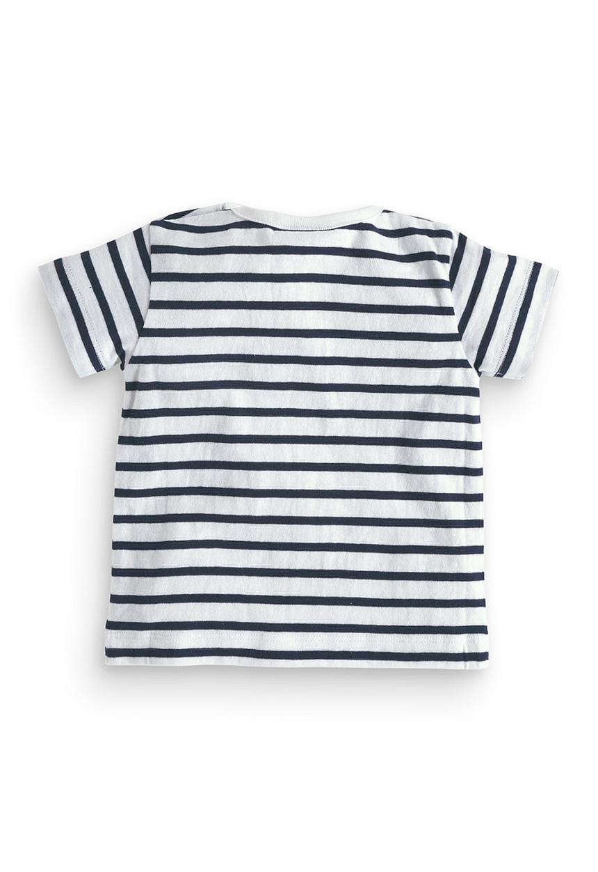 Next - Anchor-stripe T-shirt Pale Grey Pale Grey
