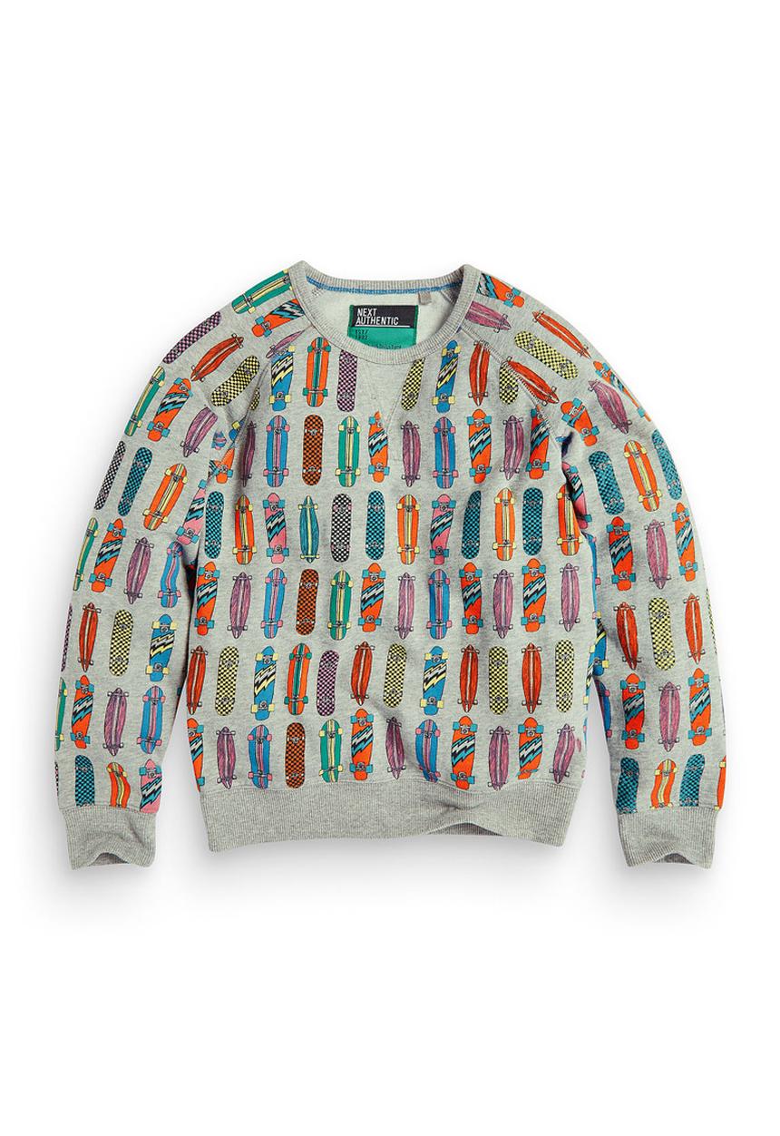 Next - Skateboard-print Crew Multi-colour