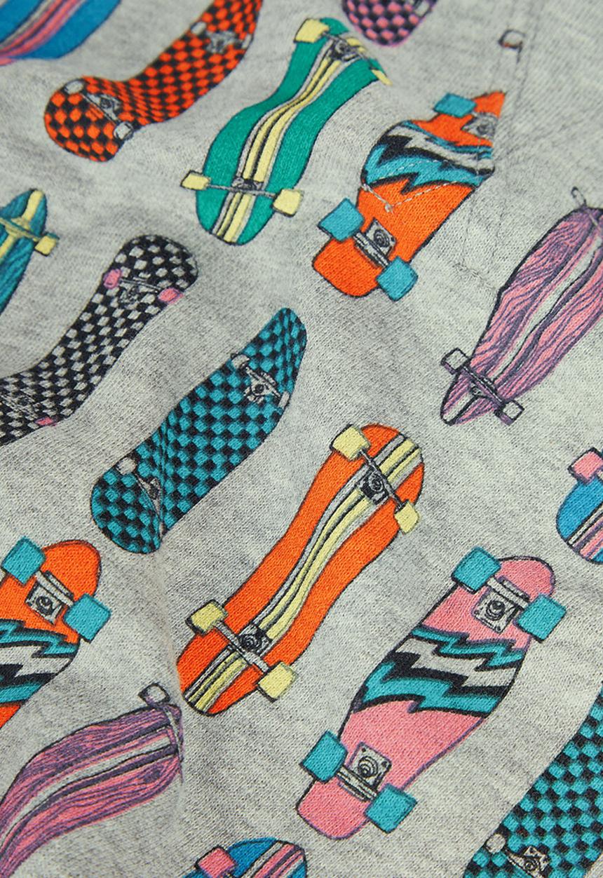 Next - Skateboard-print Crew Multi-colour