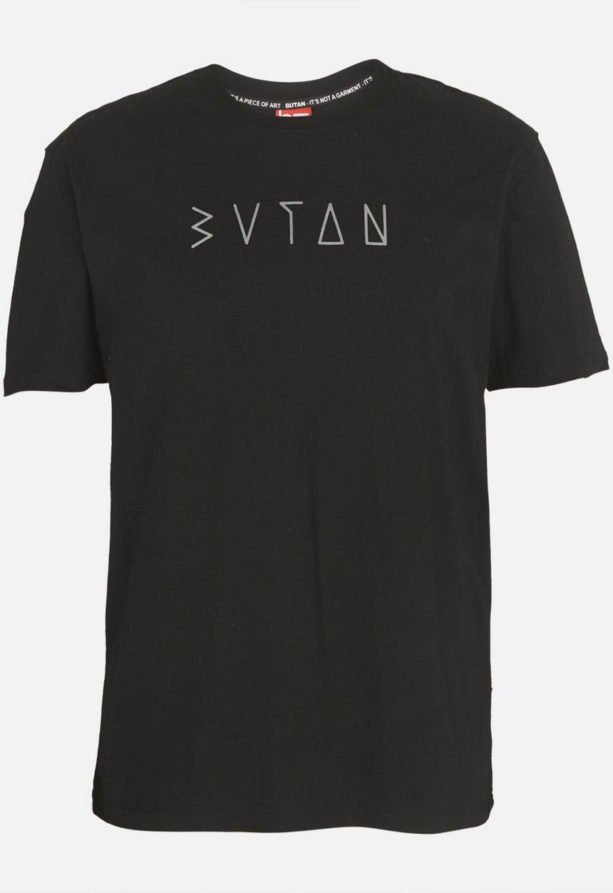 Butan - Glow In Dark Printed Tee Black and White