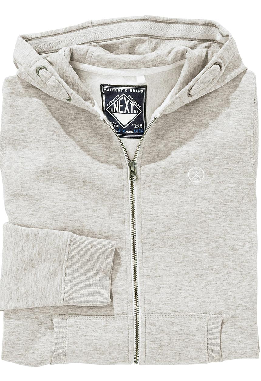 Next - Hoodie with Zips Grey