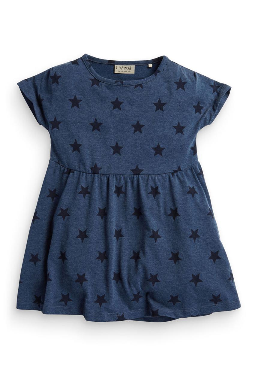 Next - Summer Star Tunic Dress Navy