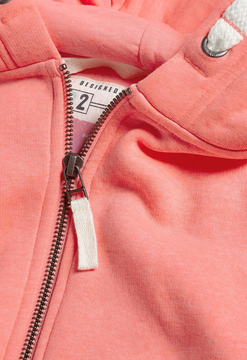 Next - Zip through jacket Mid Pink
