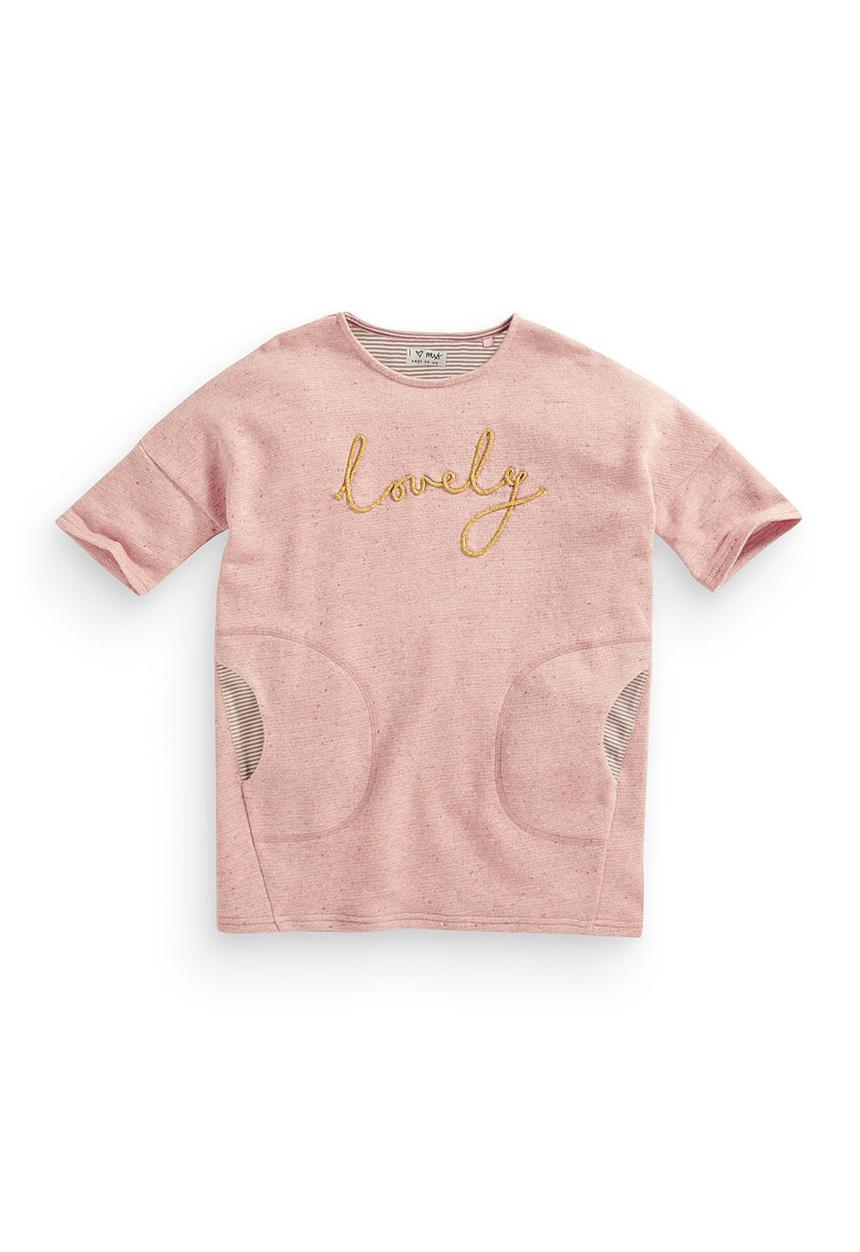 Next - Pink sweater dress Mid Pink