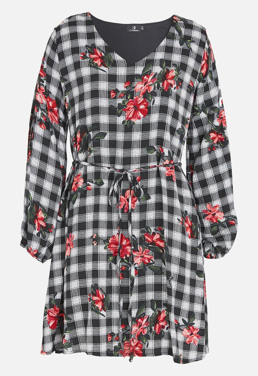 STYLE REPUBLIC - Split Sleeve Dress Black
