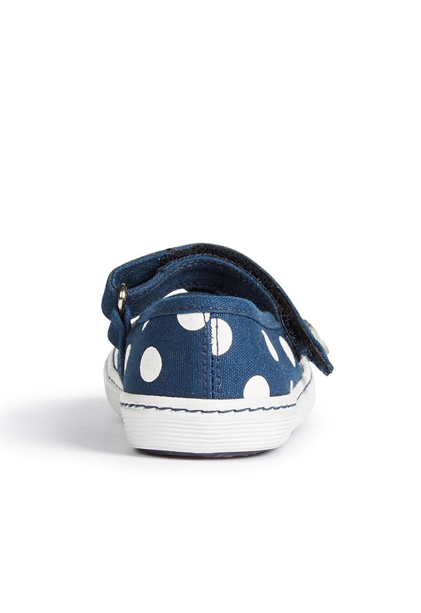 Next - Printed Pumps with Bow Blue/White Blue and White