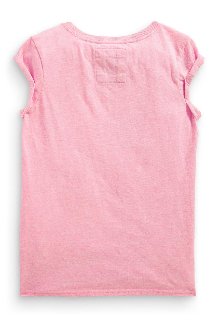 Next - Pink beaded strawberry t-shirt Mid Pink