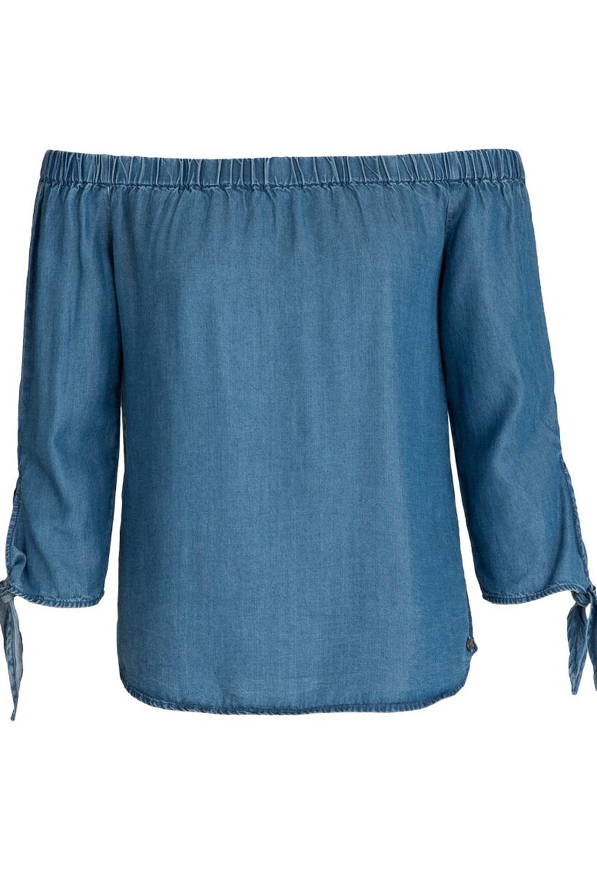 ONLY - India Off-the-shoulder Top Mid Blue