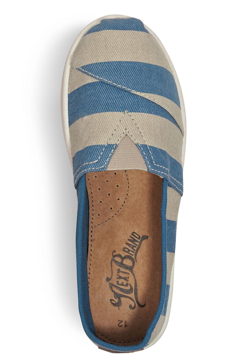 Next - Stripe Espadrilles Blue/White Blue and White