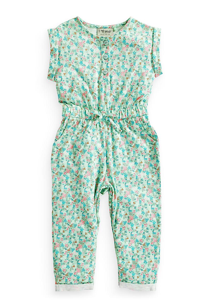 Next - Ditsy-print Jumpsuit Green