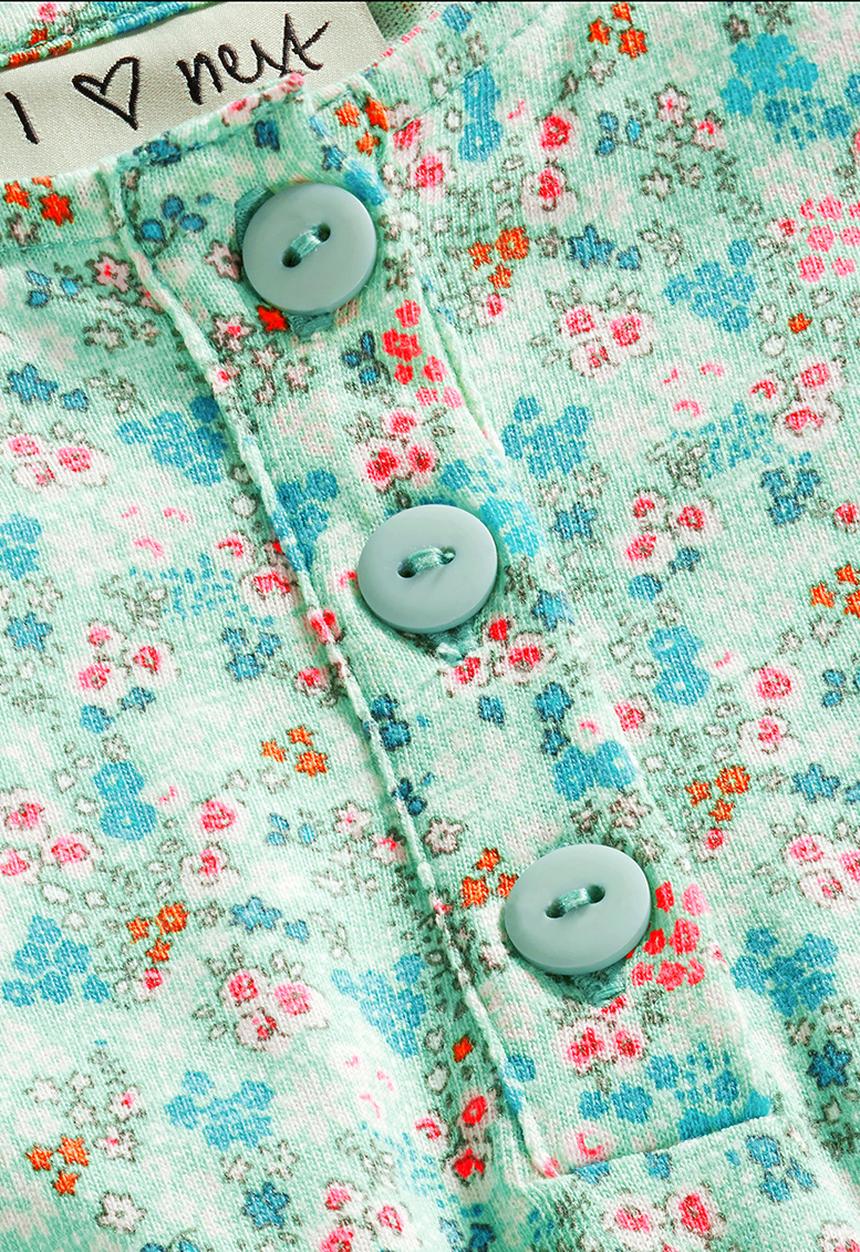 Next - Ditsy-print Jumpsuit Green