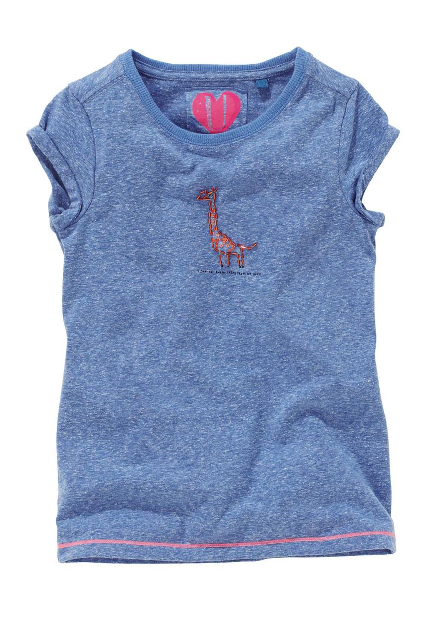 Next - Giraffe beaded t-shirt Mid Blue