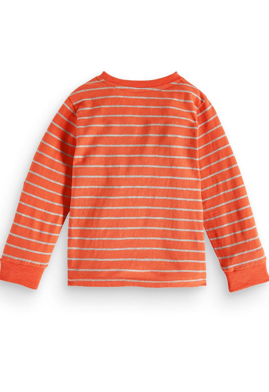 Next - Long-sleeve Stripe T-shirt Orange