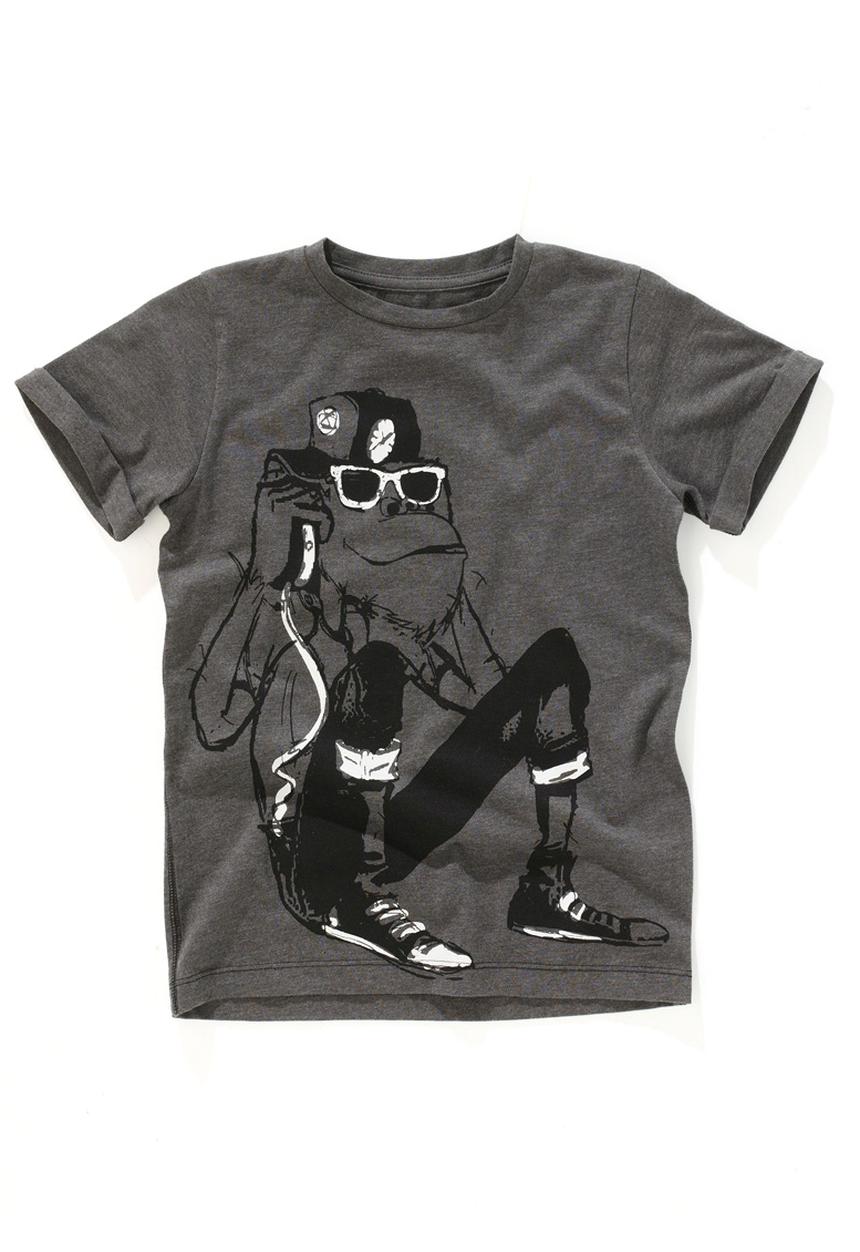 Next - Grey monkey t-shirt Dark Grey
