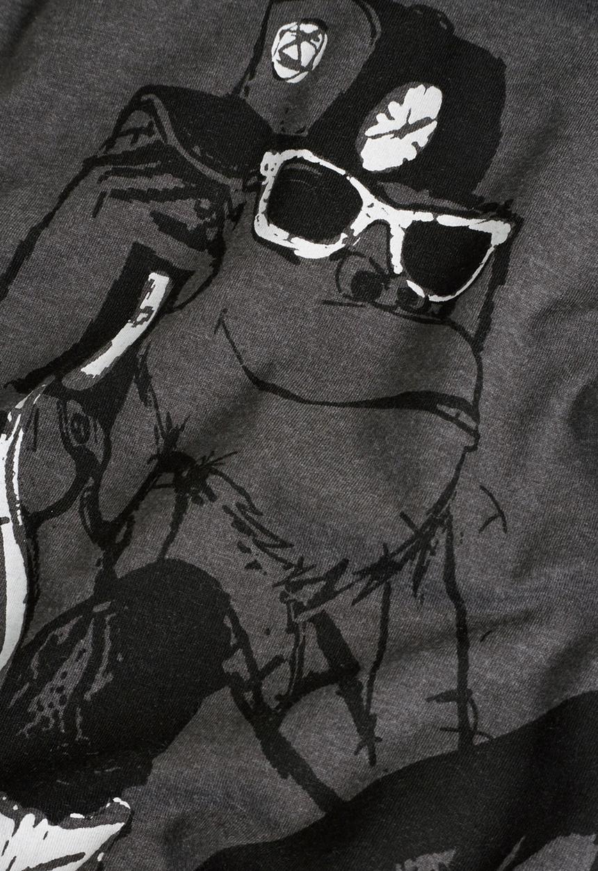 Next - Grey monkey t-shirt Dark Grey