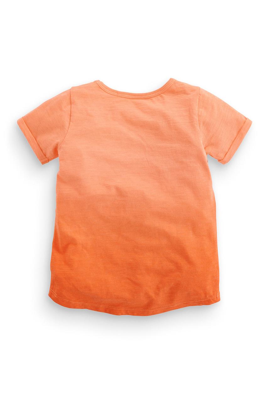 Next - Caturday dip dye t-shirt Orange
