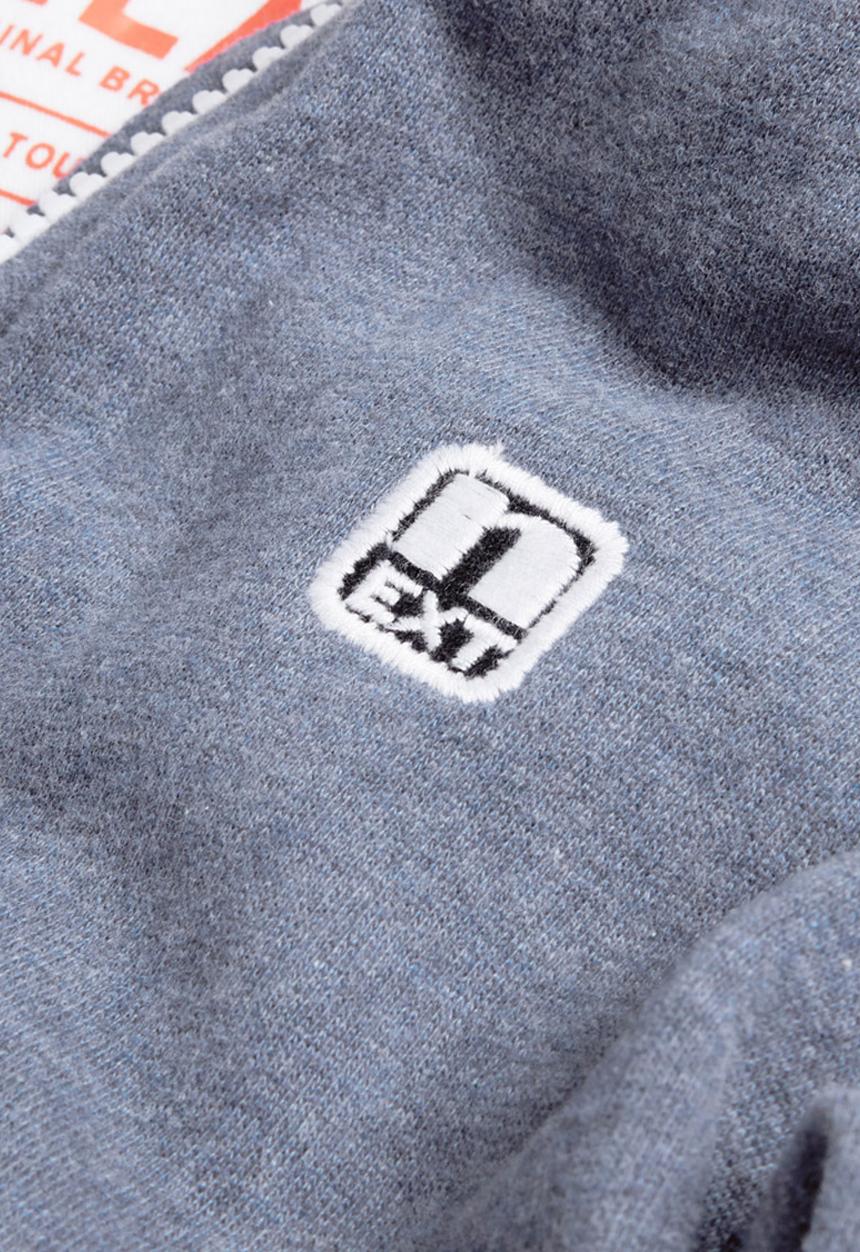Next - Blue marl zip through hoody Mid Blue