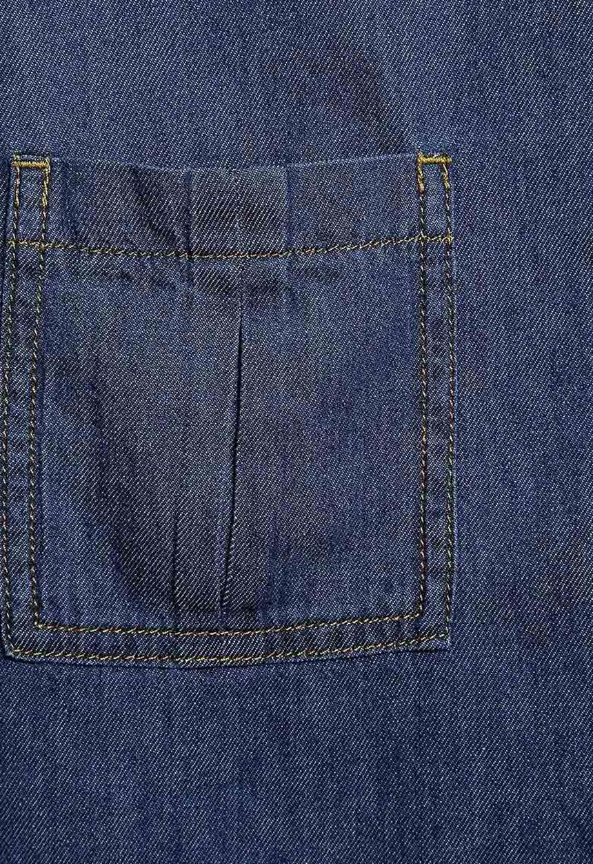 Next - Denim Shift Dress Dark Blue
