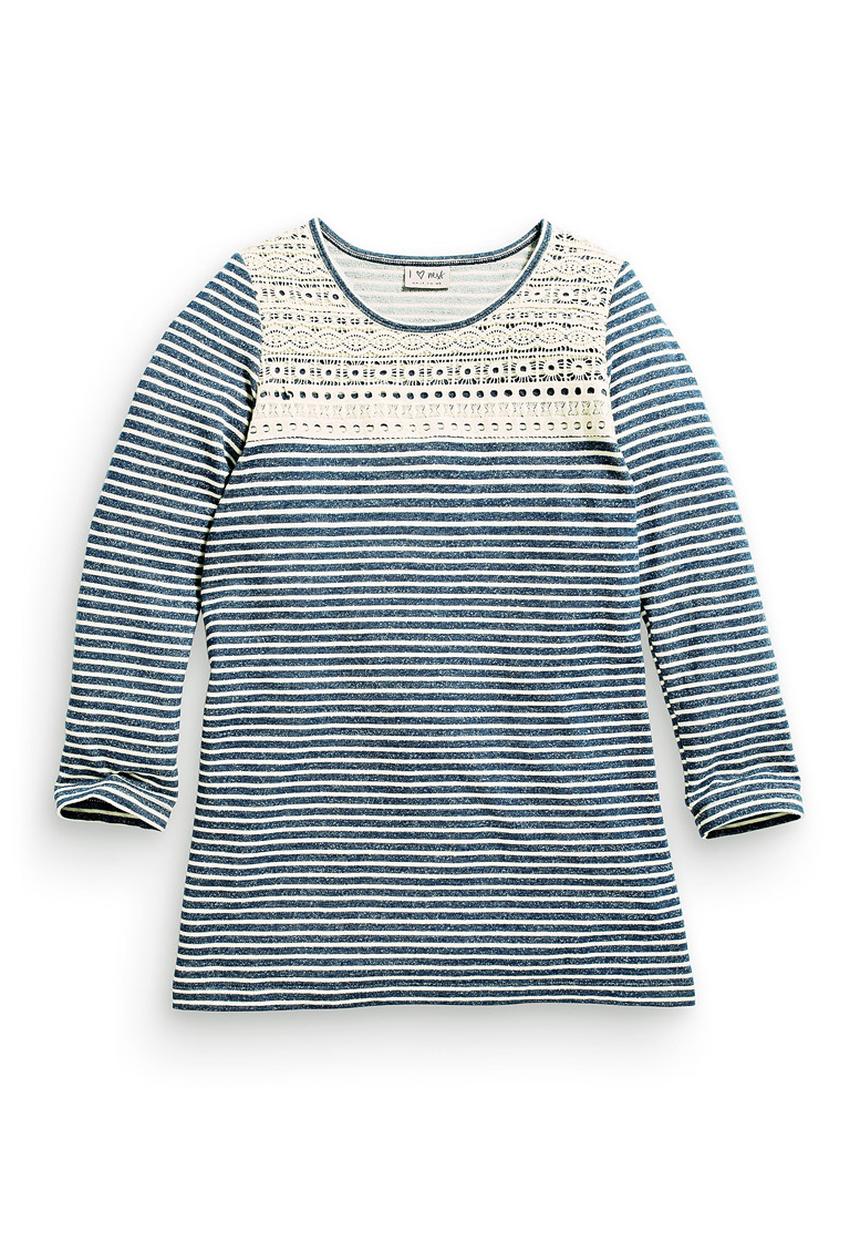 Next - Stripe Sweater Dress Navy