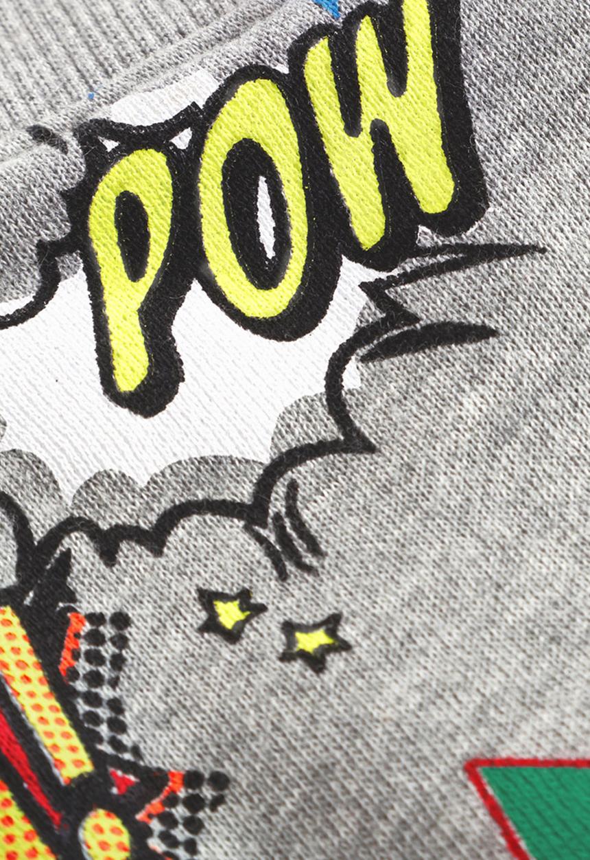 Next - Comic-print Joggers Pale Grey Pale Grey