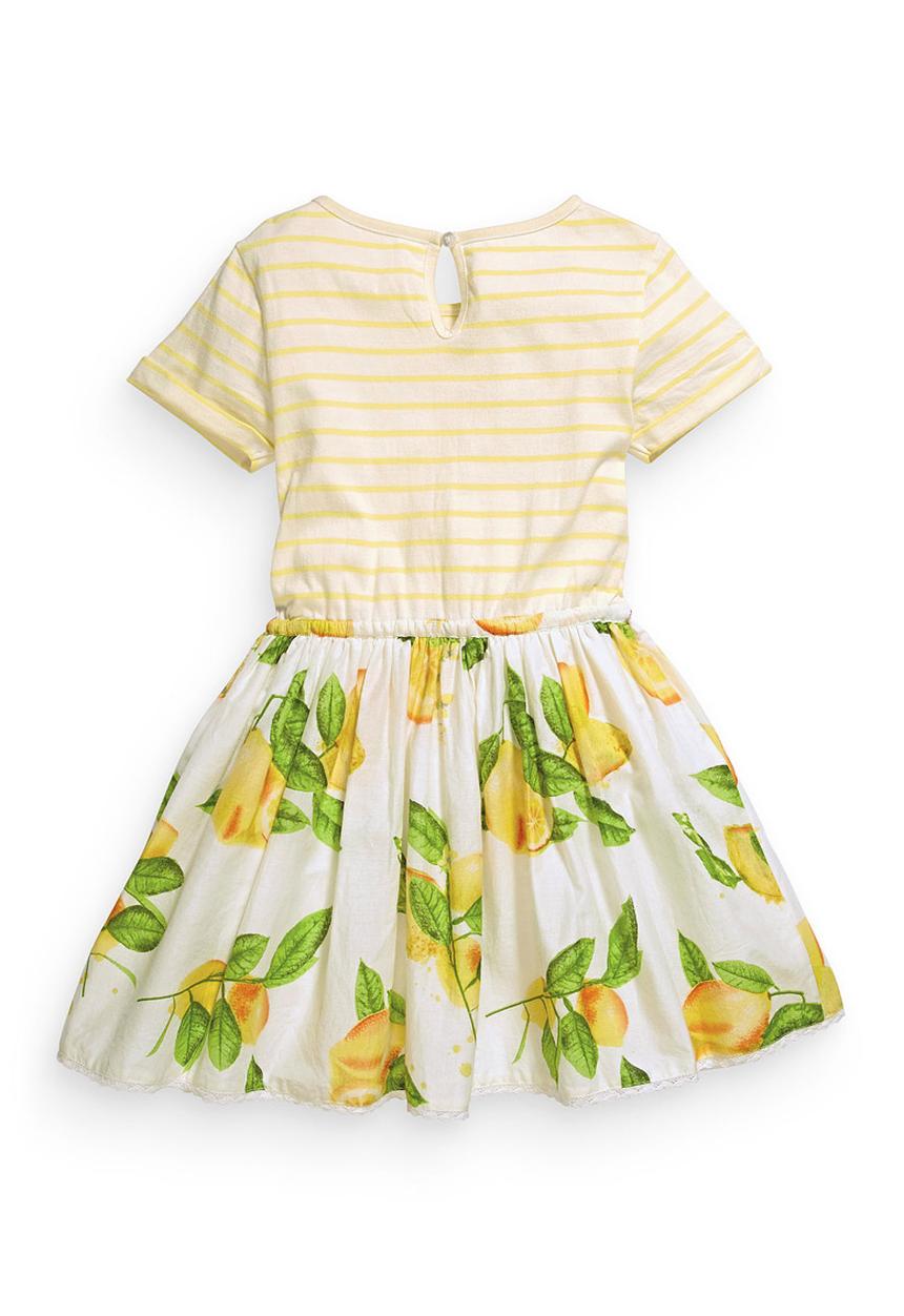 Next - Lemon-print Dress Multi-colour