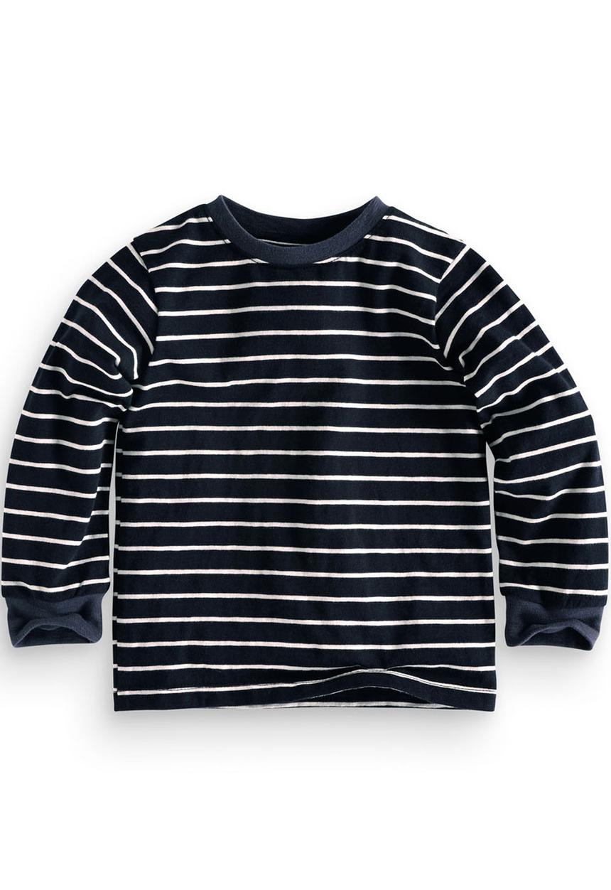 Next - Long sleeve navy stripe t-shirt Blue and White