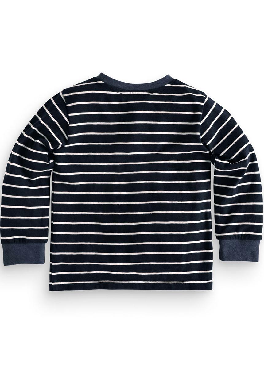 Next - Long sleeve navy stripe t-shirt Blue and White
