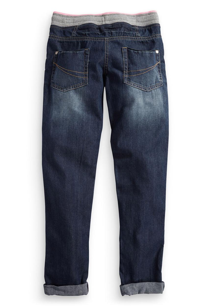 Next - Rib waist jogger jeans Mid Blue